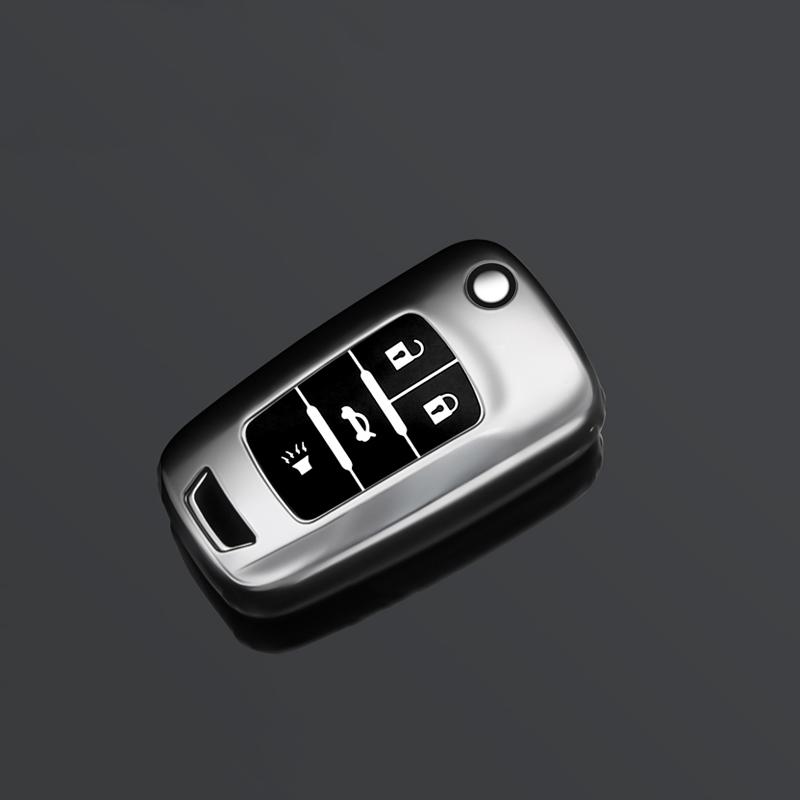 2/3/4/5 BTN Soft TPU Car Key Case Fob For Buick/Opel For Chevrolet Cruze Epica Lova Camaro Impala Aveo Malibu Sail