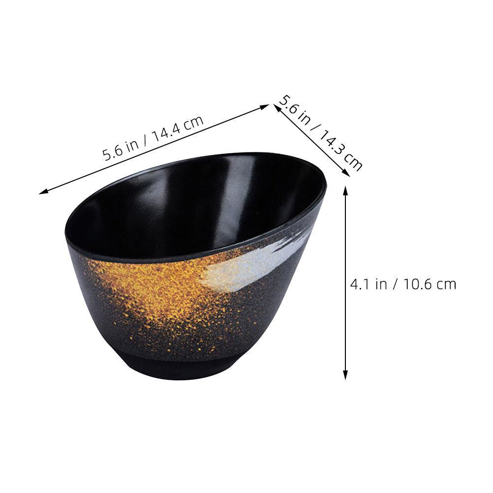 

Oblique Mouth Mushrooms Vegetable Bowl Premium Safe Sauce Serving Bowl Stackable Salad Hot Pot Restaurant Tableware