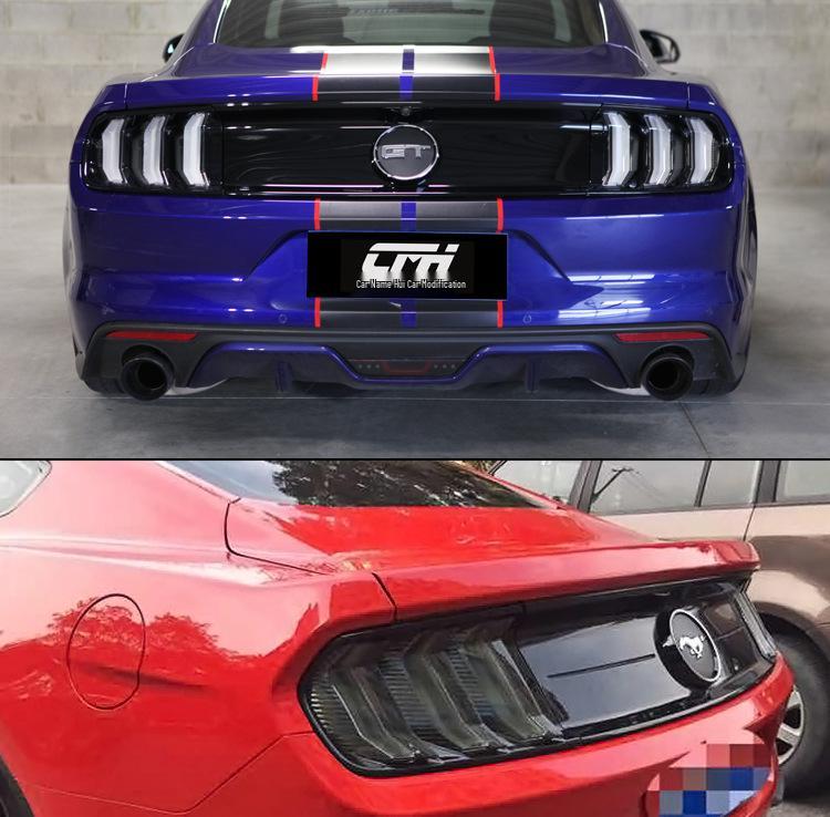 Ford Mustang 2015-2020 Modified Taillight Assembly with Five Mode Switch (3 Red, 3 Yellow)