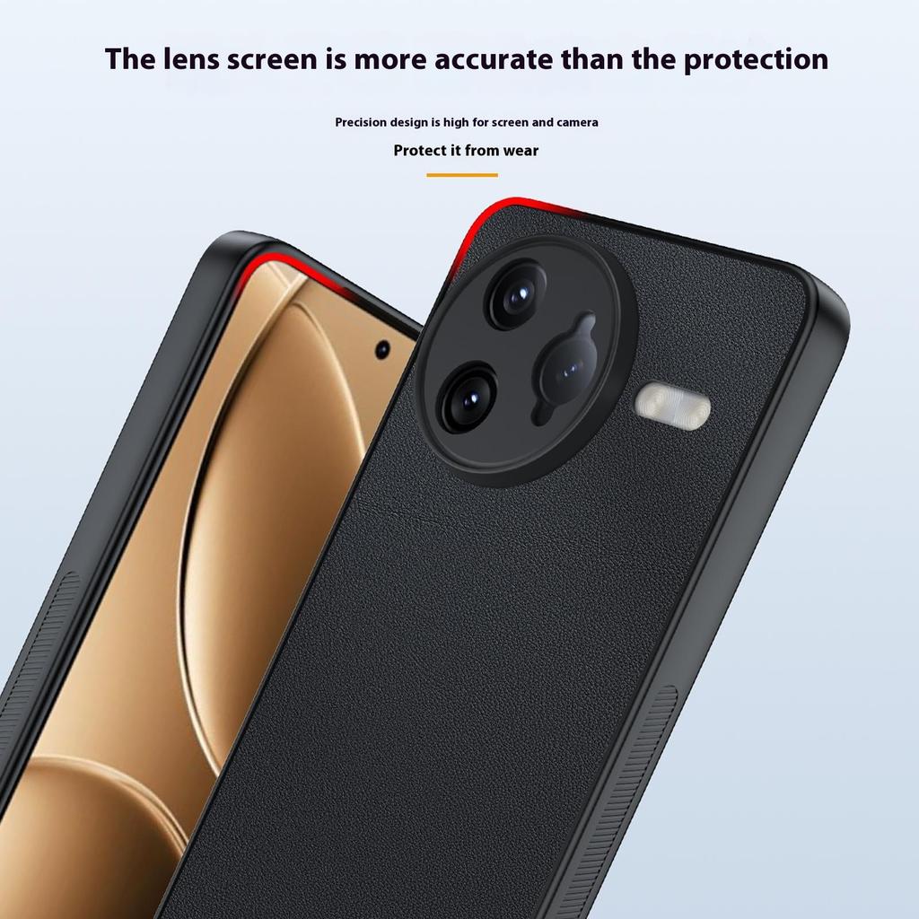 For Xiaomi Poco F7 Ultra 5G/Redmi K80 Pro 5G Case PU Leather Coated PC+TPU Anti-Drop Phone Cover