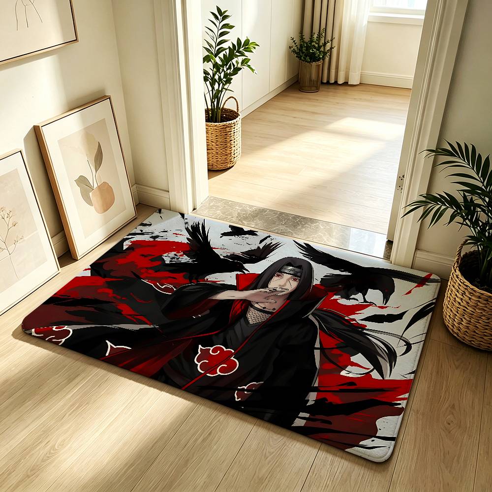 Anime N-narutoS Classic Carpet Bathroom Anti-slip Mat Door Mat Home Decoration Mat Entrance Door Mat Scratch-resistant Door Mat