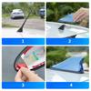 16cm Universal Carbon Fiber Look Car Roof Top Mount Shark Fin Aerial Antenna Toppers Auto Radio AM FM Antenna Signal Amplifier