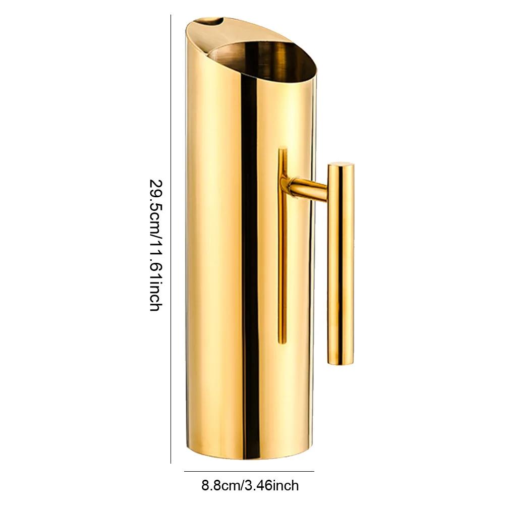 1.5/2L Stainless Steel Pitcher Pot Cold Water Wine Juice Pitcher Water Jug Kettle for Hotel Bar Cold Container Freeze Water Pot