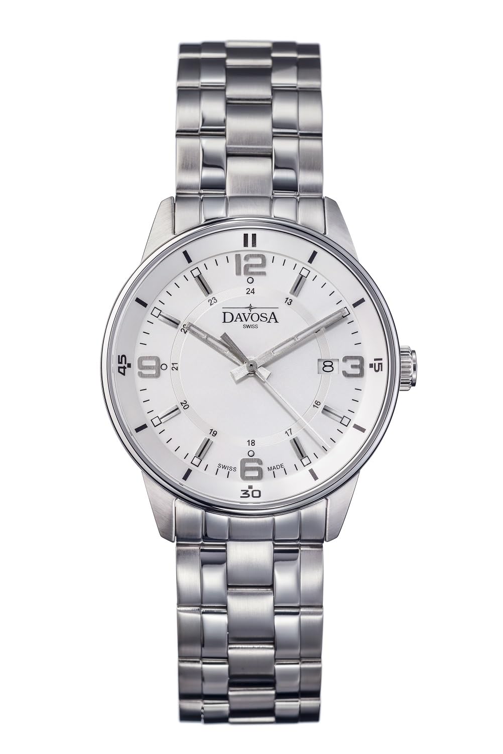 

Date Watch Silver [Davosa] Swiss-made 168.583.15 Men s білий