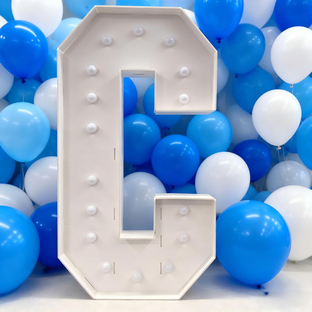 With Warm Lights 1Pc 120cm DIY LED Letter Light 3D KT Board Party Decoration Suitable for Birthday Party,Anniversary DIY Gifts