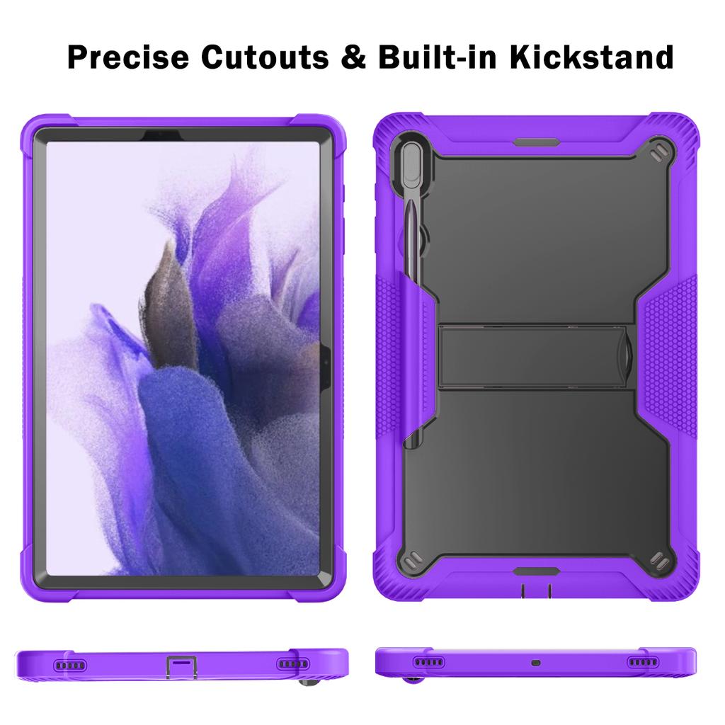 Anti-Slip Hybrid Case Universal For Galaxy Tab S8 S7 FE Plus 12.4 inch SM-X800 X806 T970 T975 T976 T730 T735 T736 Stand Cover