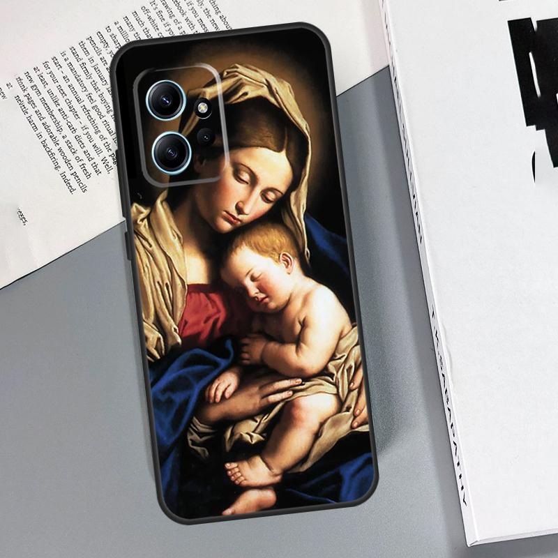 

Mother Virgin Mary Case For Xiaomi Redmi Note 14 Pro 10 11 12 13 15 Pro Cover For Redmi 15 13C 12C 10C 14C 15C Redmi Note 9 Pro