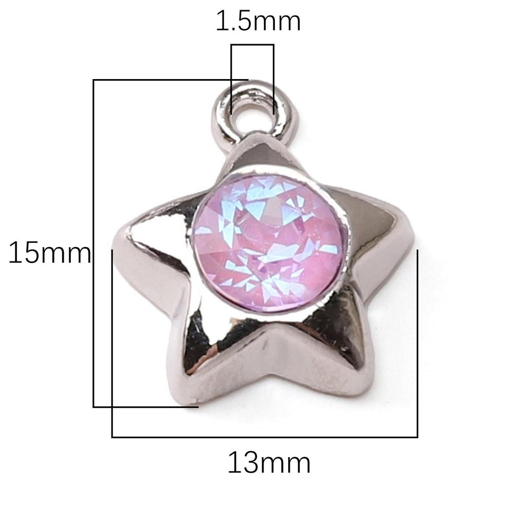 Slitinové přívěsky ve tvaru motýla, měsíce a srdce pro DIY náramek, náhrdelník, doplňky