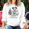 Vintage Retro Christmas Mickey Mouse Sweatshirt for Women Festive Holiday Wear Clothes Merry Christmas Party Matching Sweatshirt