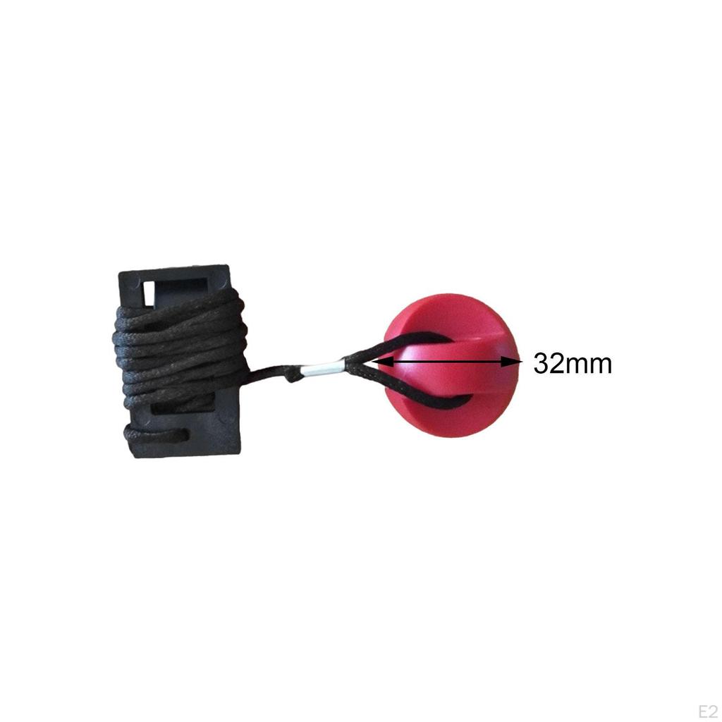 Chiave Di Sicurezza Universale Per Tapis Roulant – Magnete E Corda Intrecciata Rossa, Clip Per Abbigliamento