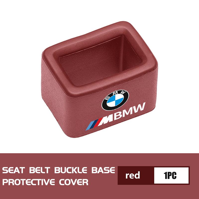 BROB8 Car Seat Belt Base Cover Trim Seat Safety Buckle Socket Protective For BMW M Sport M2 M3 M4 M5 M6 E46 E90 E60 F10 F20 E87 X3 X6