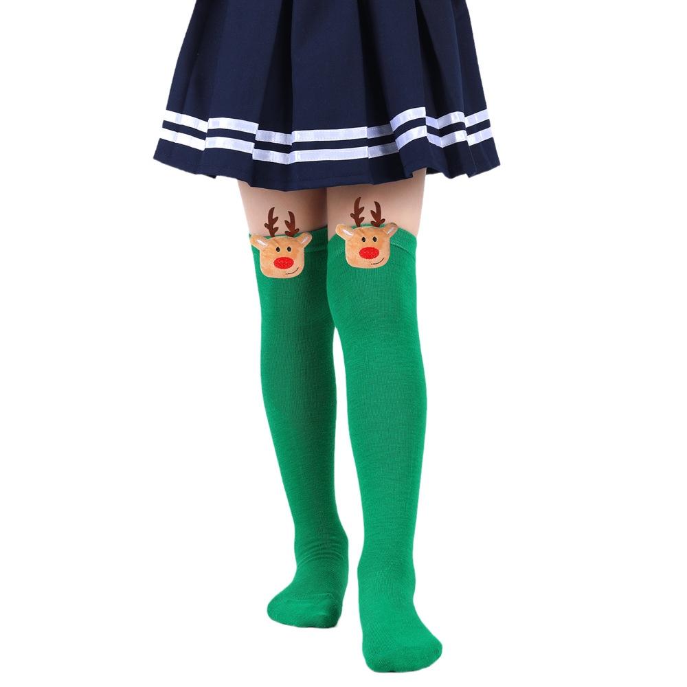 

Новое поступление Детские рождественские носки с милой мультяшной плюшевой игрушкой в виде оленя Полиэстеровая ткань Устойчивые к трению StyleP