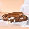Small Belt Women'S Pin Buckle Simple Thin Belt Women'S Decoration With Dress Sweater Jeans Belt