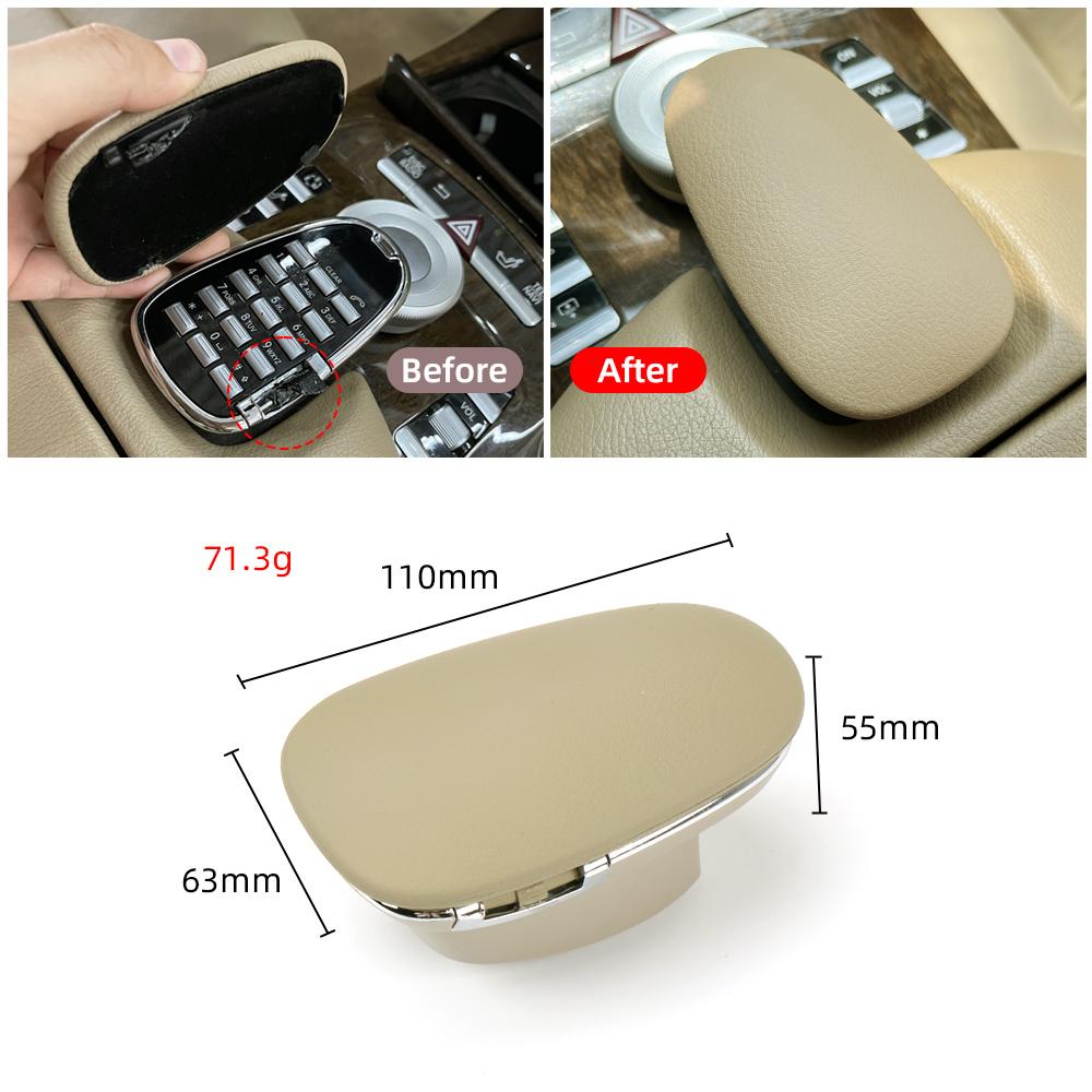For Mercedes W221 Car Phone Cover Armrest Box Phone Fixed Cover Replacement For Benz S Class S300 S400 S500 2006-2013