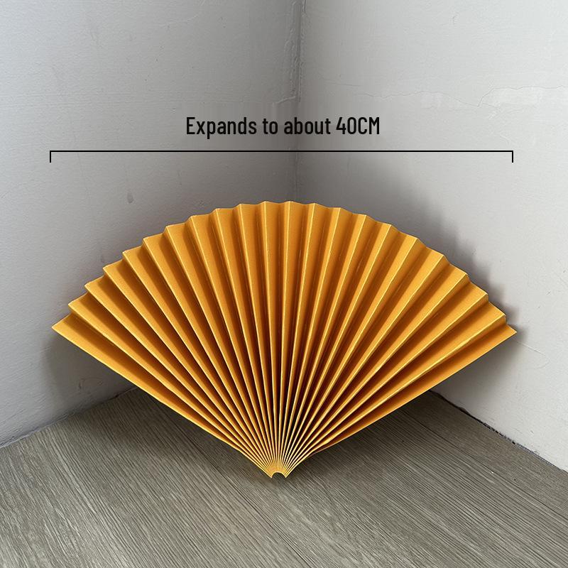 Roter halbkreisförmiger Bambuspapierfächer für Hochzeits- und Eventdekoration