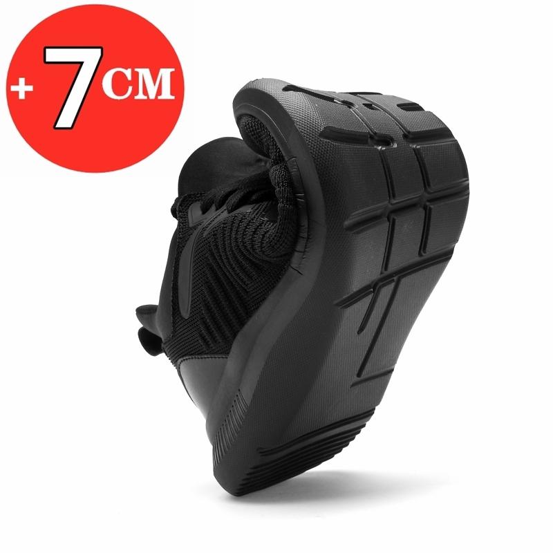 Fashion FUQIAO Big Size Sneakers For Men Elevator Shoes Heightening Shoes Men Increase Shoes Height Increase Insole 7CM Taller Shoes
