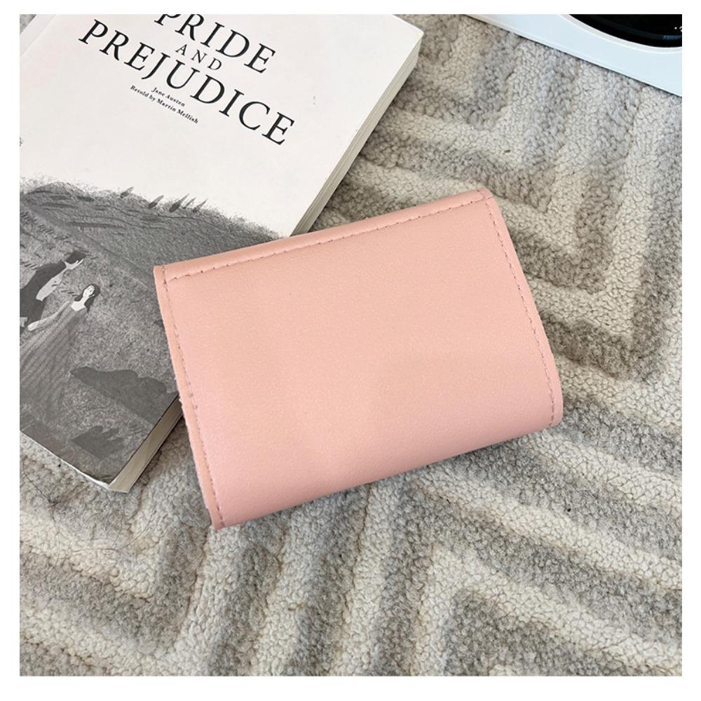 Women's Short Wallet, Stylish and Simple Clutch Bag, Bow-decorated Multi-card Wallet