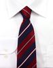[Michiko London] Brand Necktie, Made in Japan, 100% Silk, Striped, Designer, Multi-color (Pattern D)