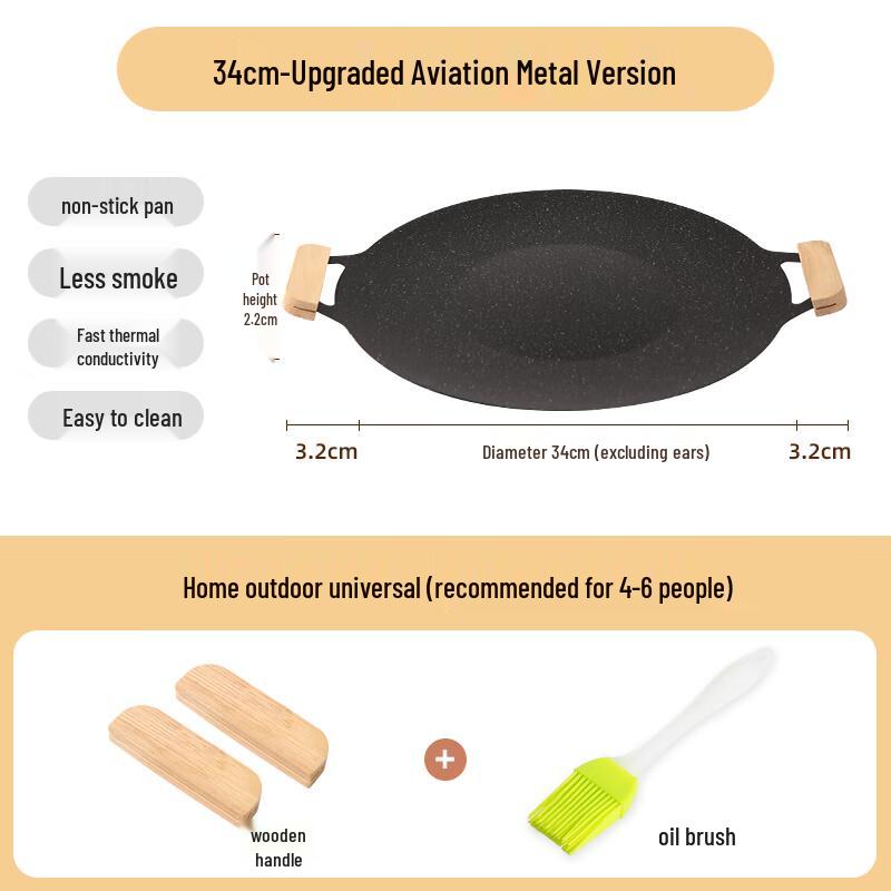 Naijiang Maifan Stone Multi-Purpose BBQ Grill Pan