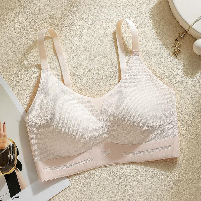 Women Wirefree Push Up Bra Seamless Comfortable Bralette Adjustable Strap