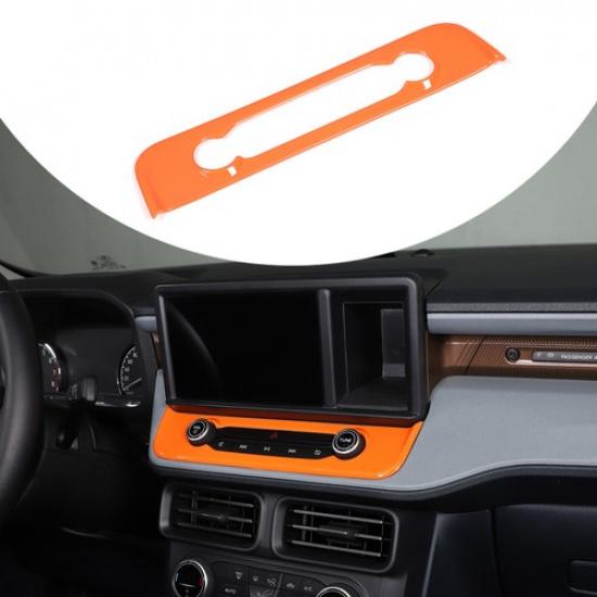 Orange Center Radio Console Button Trim Cover Fit For Ford Maverick -