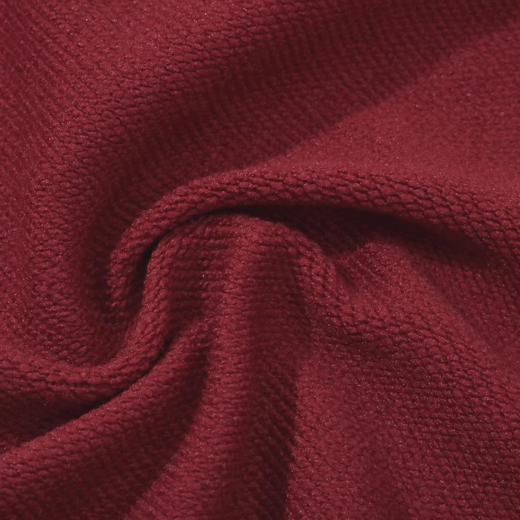 Oversized Arch Logo Hoodie - Wine