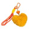 Cute Plush Heart Keychain Pendant - Girly Bag Accessory & Car Charm Gift