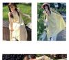 Yellow Fairy Flutter Sleeve Summer Dress for Girls - Slimming Mid-Length