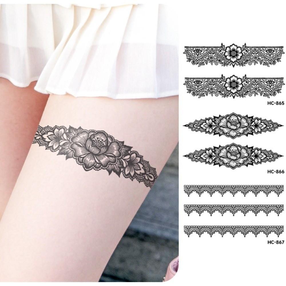 Fake Henna Temporary Tattoo Stickers Water Transfer Decals Body Art Sticker  Finger Hand Legs Arm