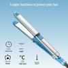 Stainless Steel 2-in-1 Curling & Straightening Hair Tool with 360° Rotation