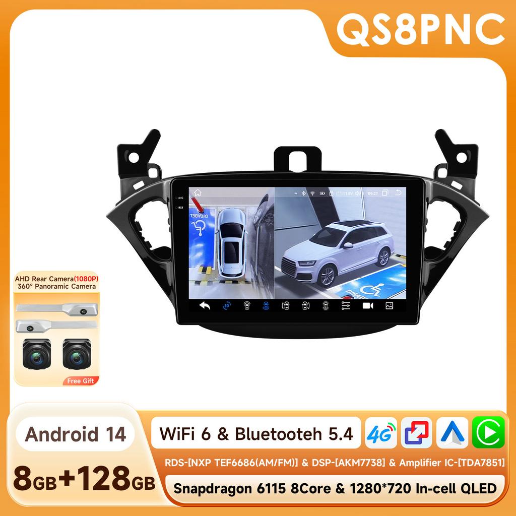 Hizpo 7862 Android Car Radio Multimedia Player for Opel Adam 2013 -2016 for Corsa E 2015 -2019 Audio Stereo CarPlay Auto Touch Scree