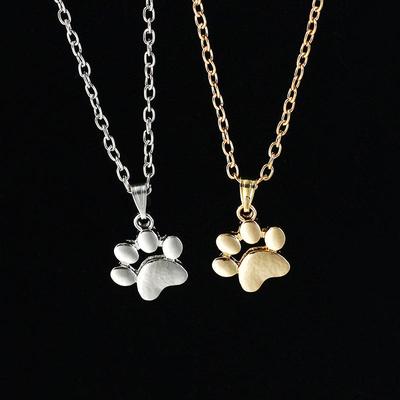 Cute Animal Cat Claw Foot Palm Necklace Fashion Clavicle Chain Female Necklace Accessories KTJ