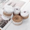 1m/roll Party DIY Rustic Vintage Wedding Sisal Trim Hessian Ribbon Jute Burlap Lace Edge