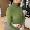 Women's Slimming Seamless High Neck Cashmere Sweater - 35% Cashmere, Perfect for Autumn/Winter