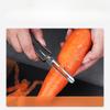 1 Pezzo Acciaio Inossidabile Pialla Melone a Una Parola, Pialla Frutta, Coltello da Cuoio, Cetriolo Affilato, Pelapatate, Gadget da Cucina Domestico