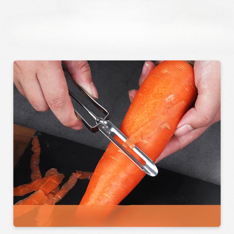 1 Pezzo Acciaio Inossidabile Pialla Melone a Una Parola, Pialla Frutta, Coltello da Cuoio, Cetriolo Affilato, Pelapatate, Gadget da Cucina Domestico