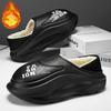 Fashion Winter Men Women Warm Slippers Outdoor Cotton Slippers Indoor Home Non-Slip Shoes Men's Bedroom Warm Plush Slippers 36-45