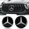 C200 E300 2026 Hot 1pcs Car Grill Emblem Star Badge Front Grill Logo For Mercedes Benz A C B V G E Class GLK GLA GL CLS ML GLC G