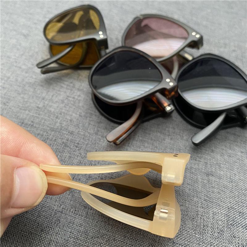 Women'S Fashion Folding Sunglasses Women'S Brand Designer Glasses Oval Glasses Lady Retro Sunglasses Uv400 Protect