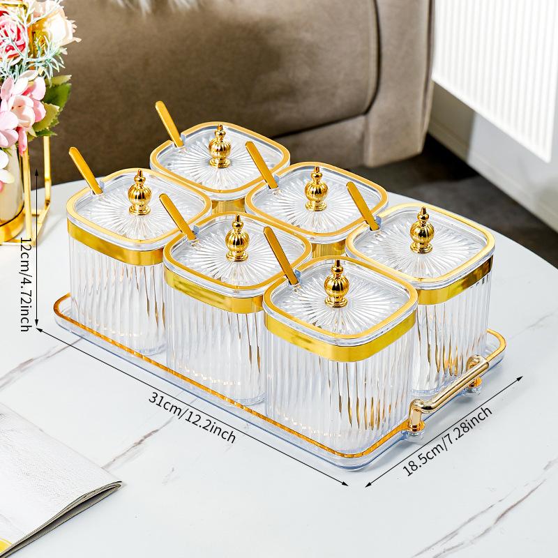 Spice Storage Box Home Kitchen High-end Peppercorn Condiment Seasoning Jar Food Grade Dry Material Sealing Jar Set