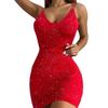 2024 Sexy Schiena Scoperta Abito Monocolore Aderente ai Fianchi da Donna Europeo Americano