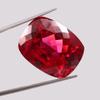 12 Ct Natural Blood Red Ruby Cushion Stunning Mozambique Certified Gemstone