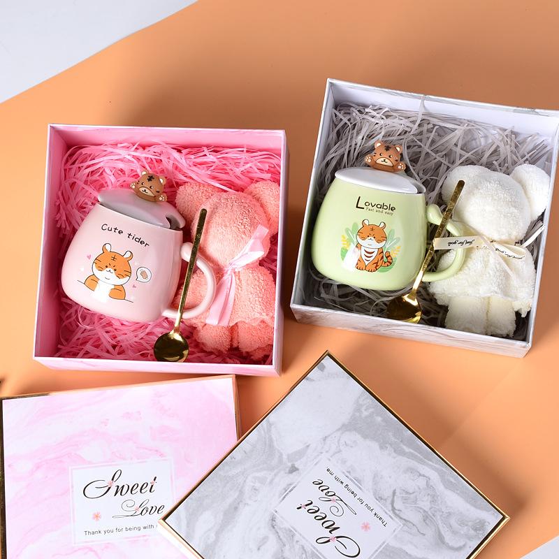 Novel Little Tiger Mug Souvenir Ceramic Mug  Creative Personalized Cartoon Ins Home Coffee Mug