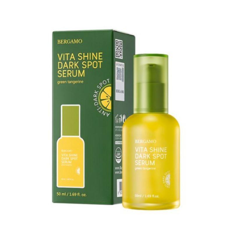 BERGAMO Сыворотка Vita Shine с зеленым мандарином против пигментных пятен 50 мл – Осветляющая витаминная сыворотка для сияющей, ровной кожи