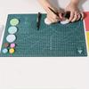 1pc A5 Self-Healing Cutting Mat 1-Pack - Double-Sided Plastic Craft Board with Grid for Sewing, Scrapbooking & Fabric