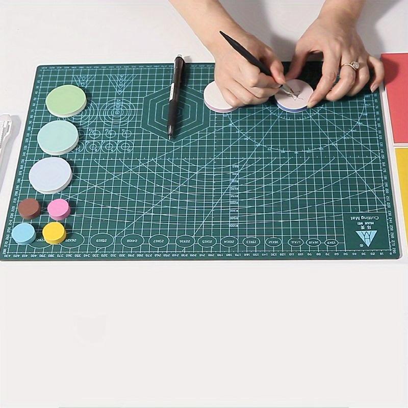 1pc A5 Self-Healing Cutting Mat 1-Pack - Double-Sided Plastic Craft Board with Grid for Sewing, Scrapbooking & Fabric