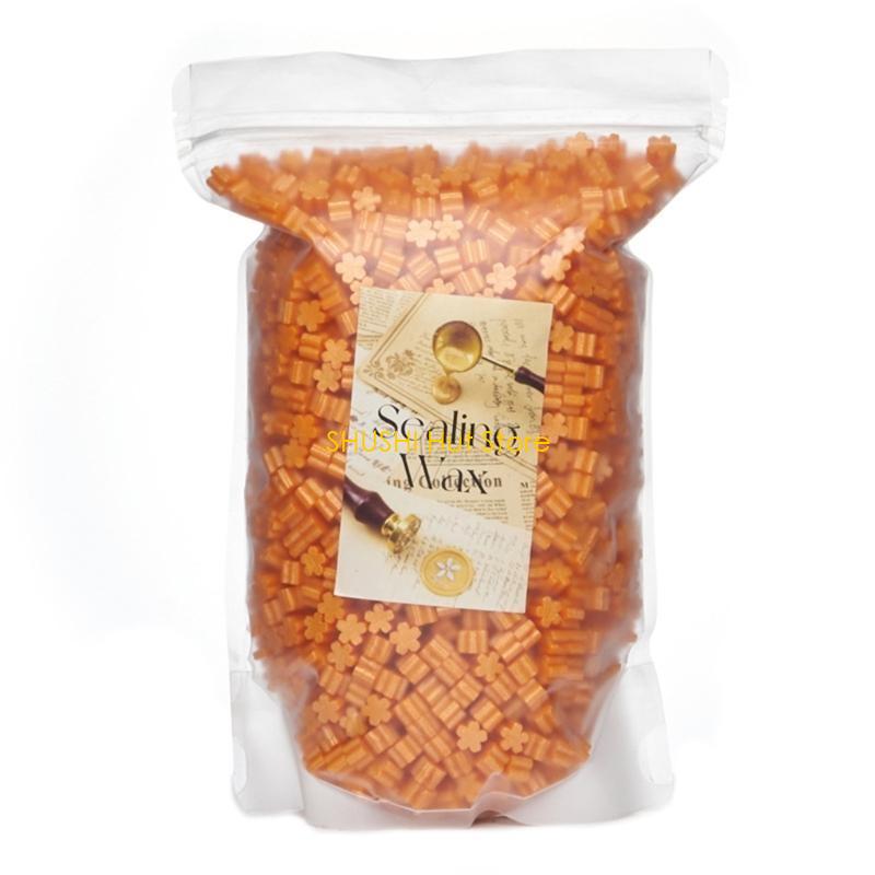 Colorful Waxes Seal Beads for Seal Stamp Flower Shaped Sealing Waxes for Sealing Envelope Holiday Card D57B