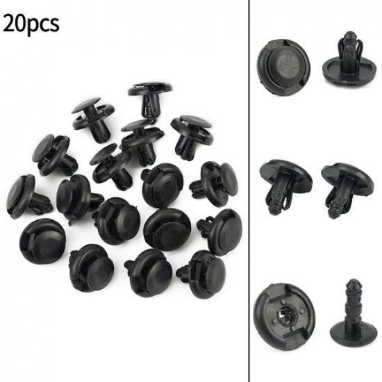 Car Plastic Trim Door Panel Retainer Clips Rivet Fastener Mud Flaps Push 20X