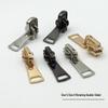Rotating Double-Sided Pull Tab Metal Zipper Puller with Lock for No. 5 and No. 8 Two-Sided Wear Jackets - No Slipping