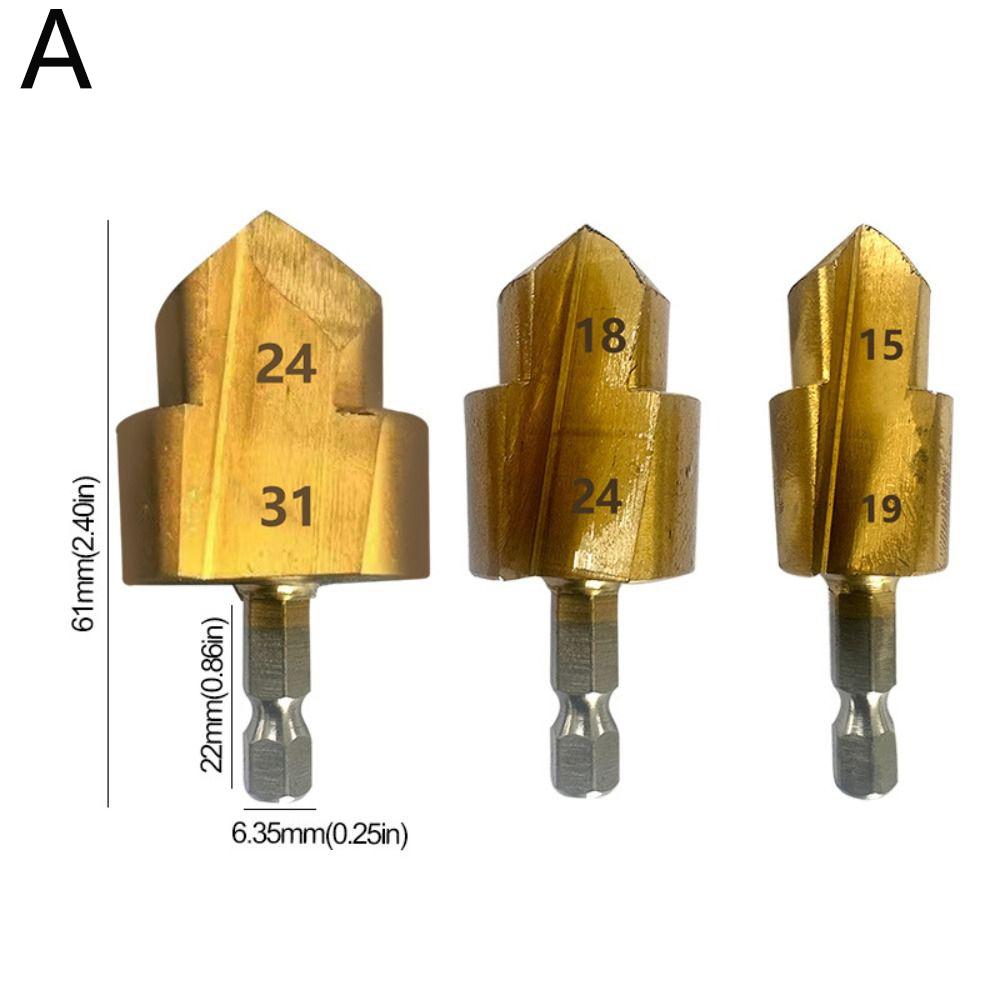 20/25/32mm PPR Lifting Stepped Drill Bit Hexagon Shank Hole Opener High Quality Water Pipe Connection Tool Drilling Tools